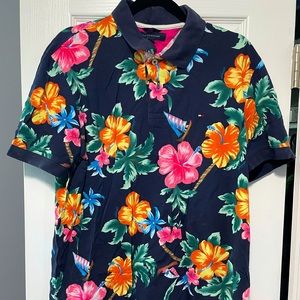 Slim Fit Tommy Hilfiger floral Polo